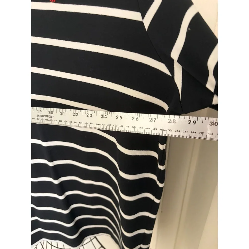 Polo Ralph Lauren Men's XXL Black White Striped Polo Shirt Red Pony